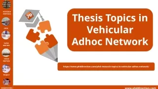thesis topics in vehicular adhoc network