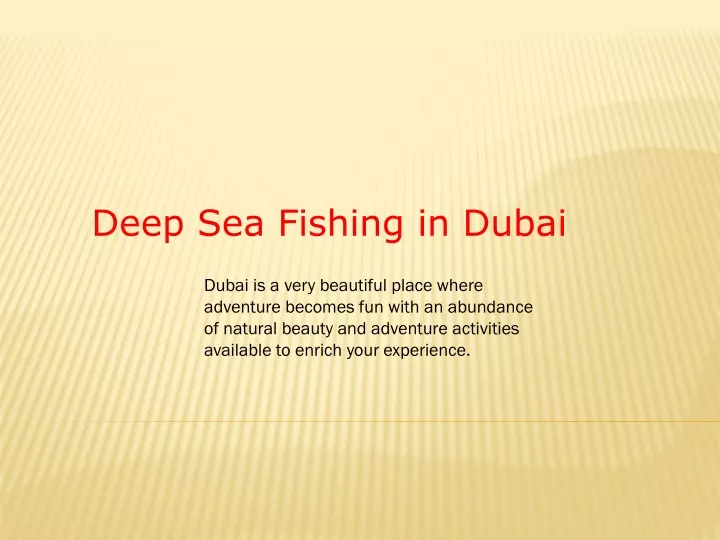 deep sea fishing in dubai