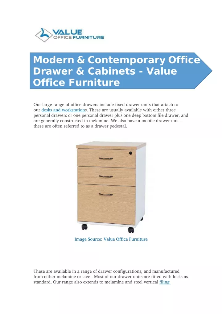 modern contemporary office drawer cabinets value