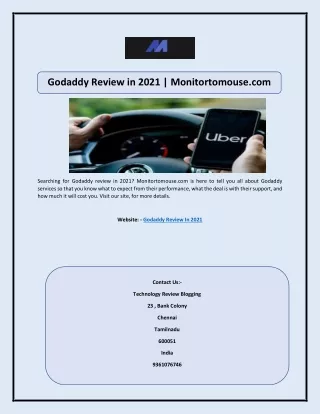 Godaddy Review in 2021 | Monitortomouse.com
