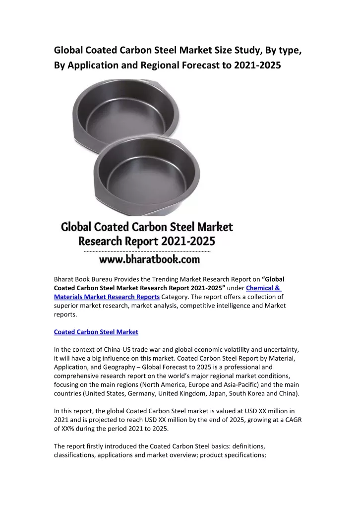 global coated carbon steel market size study