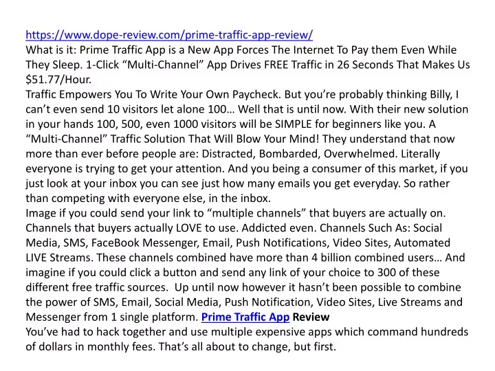 https www dope review com prime traffic