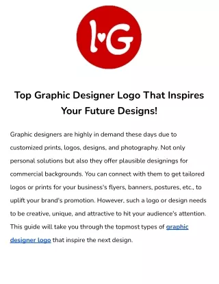top graphic designer logo that inspires your