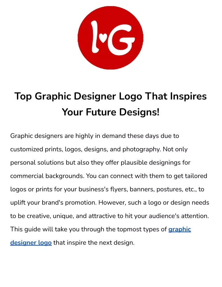 top graphic designer logo that inspires your
