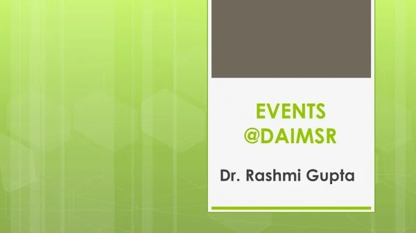 events @daimsr