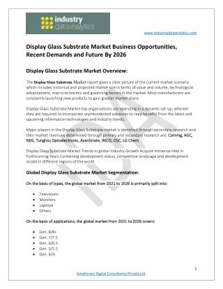 www industrydataanalytics com