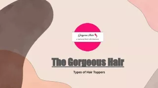 Types of Hair toppers