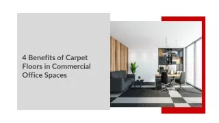 4 Benefits of Carpet Floors in Commercial Office Spaces