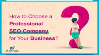 How to Choose a Professional SEO Company for Your Business?