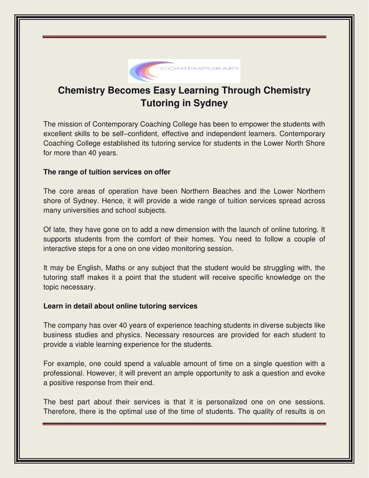chemistry becomes easy learning through chemistry