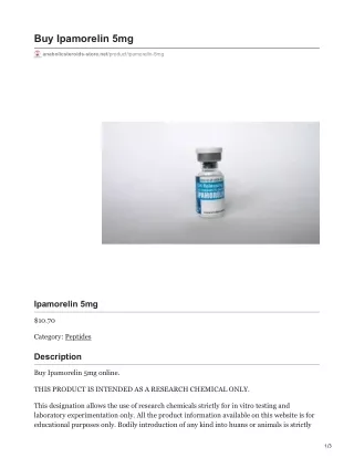 buy ipamorelin 5mg