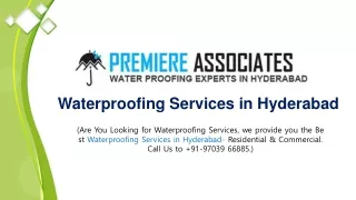 Waterproofing Services in Hyderabad