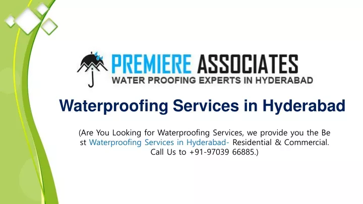 waterproofing services in hyderabad