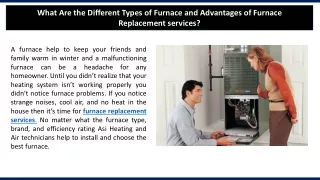 what are the different types of furnace