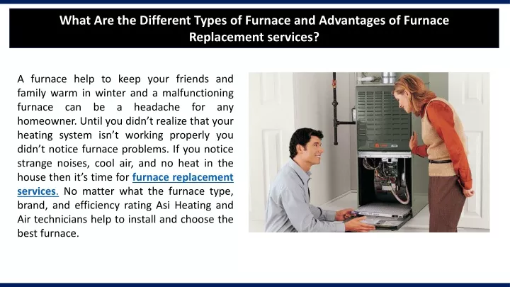 what are the different types of furnace