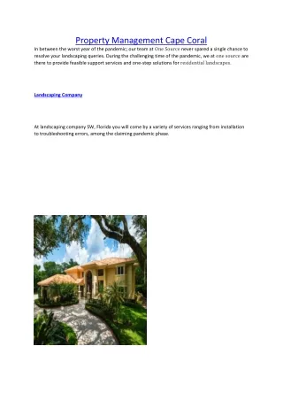 property management cape coral in between