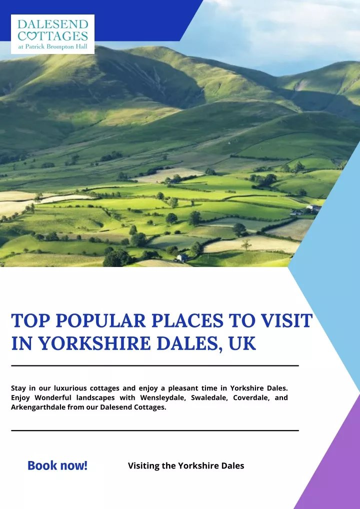 top popular places to visit in yorkshire dales uk