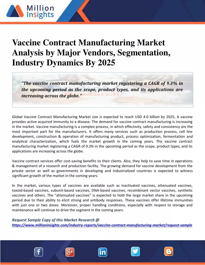 vaccine contract manufacturing market analysis