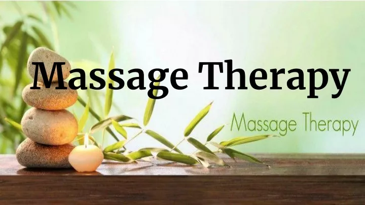 massage therapy