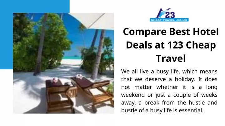 compare best hotel deals at 123 cheap travel