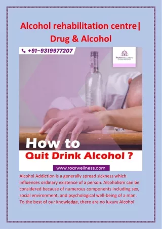 Alcohol rehabilitation centre Drug Alcohol