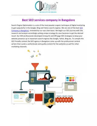 SEO company in bangalore