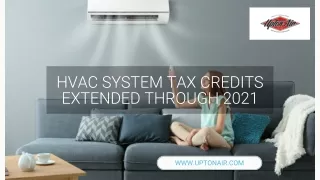 New HVAC Tax Credit
