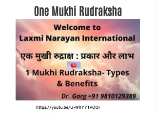 One Mukhi Rudraksha