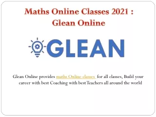 maths online classes 2021