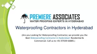 Waterproofing Contractors in Hyderabad