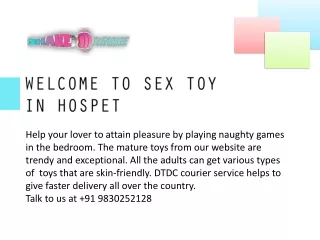 Sex Toys In Hospet