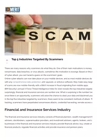 Top 5 Industries Targeted By Scammers & How to prevent it_ (1)