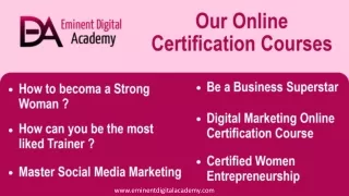Eminent Digital Academy - Digital Marketing Online Training