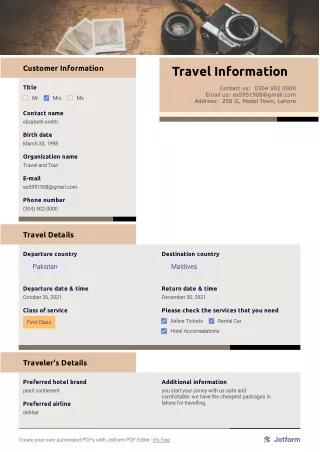 travel information