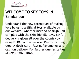 Sex toys in Sambalpur