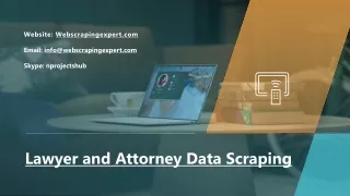 Lawyer and Attorney Data Scraping