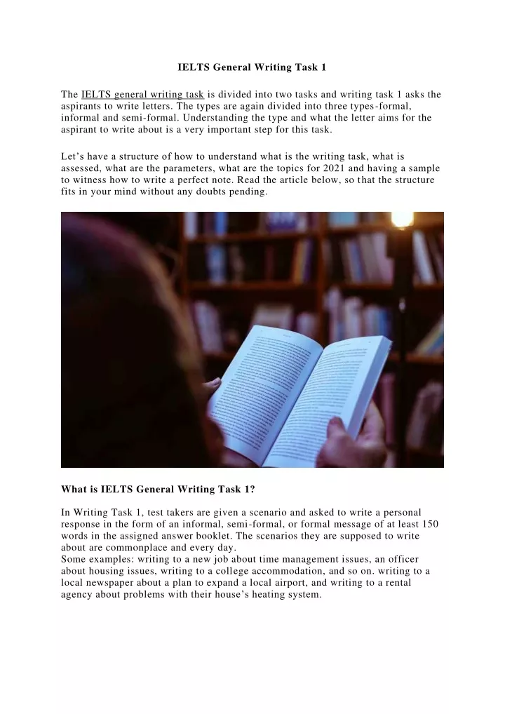 ielts general writing task 1