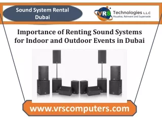 sound system rental dubai