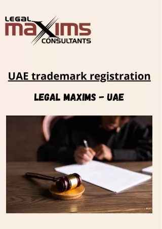UAE trademark registration | Legalmaxims