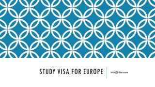 Student Visa for Europe from India | Study Visa for Europe