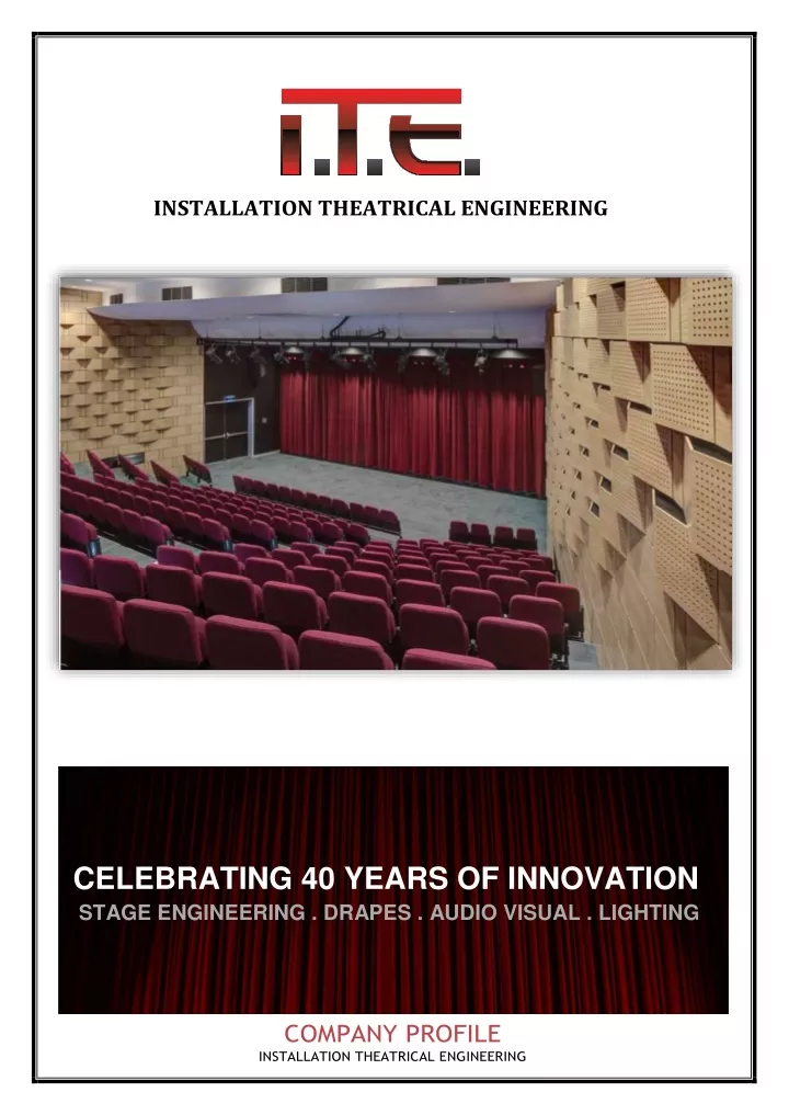 installation theatrical engineering