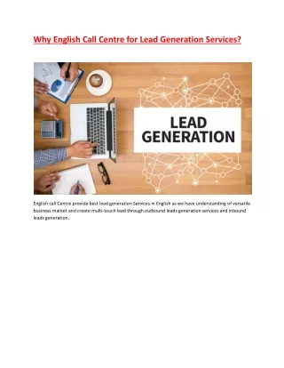 Why English Call Centre for Lead Generation Services-converted