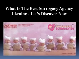 What Is The Best Surrogacy Agency Ukraine - Let’s Discover Now