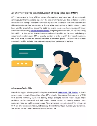 an overview on the beneficial aspect of using
