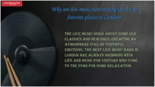 best live music bars in London