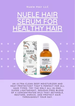 Nuele Hair Serum for Healthy Hair