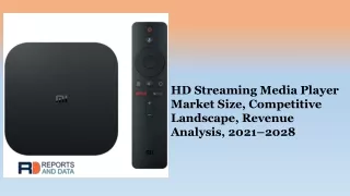 hd streaming media player market size competitive