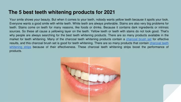 the 5 best teeth whitening products for 2021