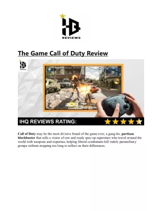 the game call of duty review