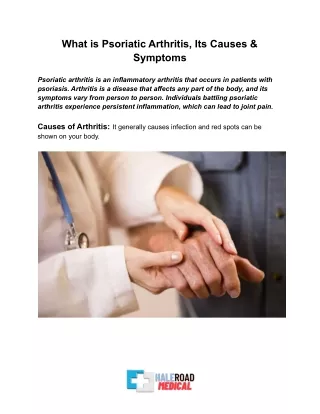 What is Psoriatic Arthritis, Its Causes & Symptoms